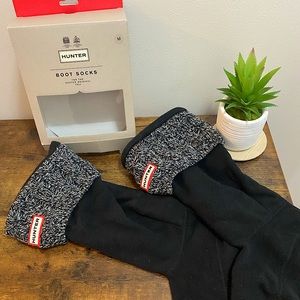 Grey and/or White Hunter Rain Boot - Socks